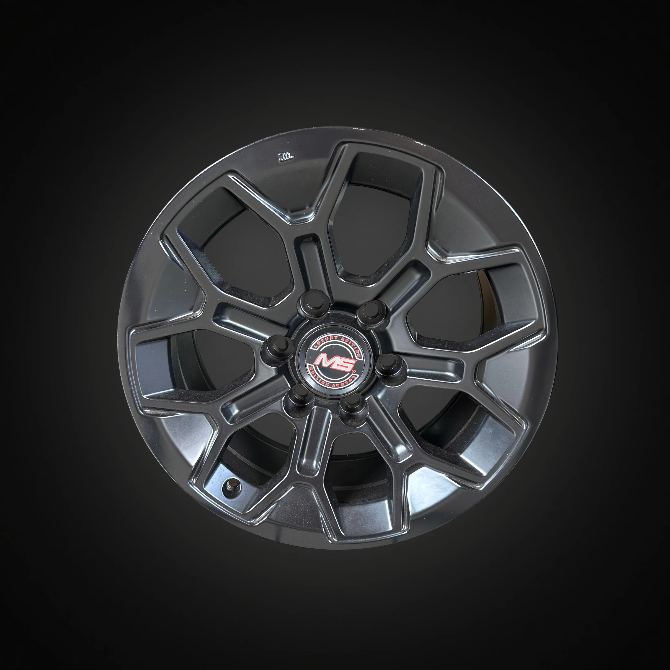RIN MS R1716812 17X8 6X139.7 ET-05 CB-106 SATIN BLACK