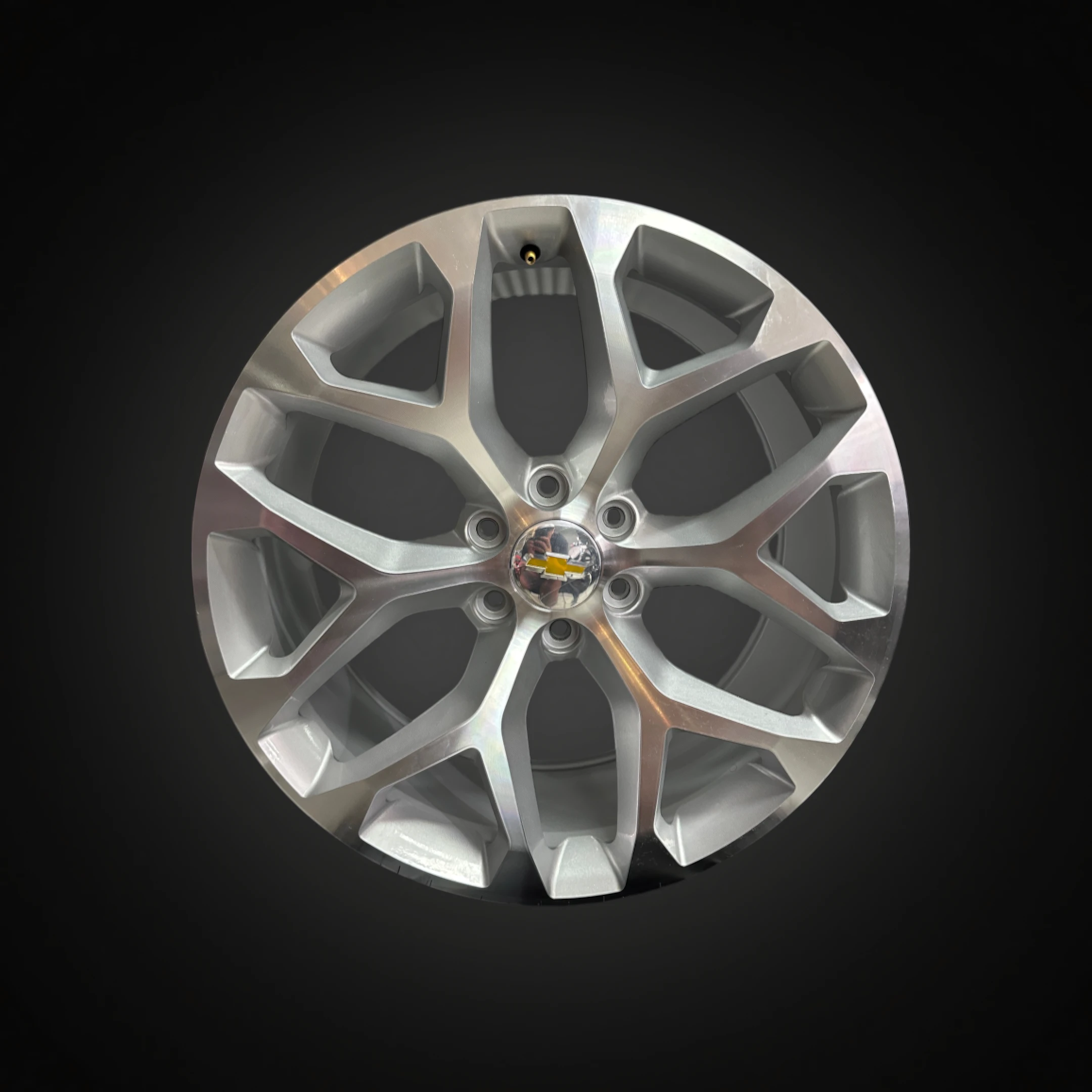 RIN R1 SPORT 220502 22X9 6X139.7 SILVER MACHINE FACE ET31 CB78.1