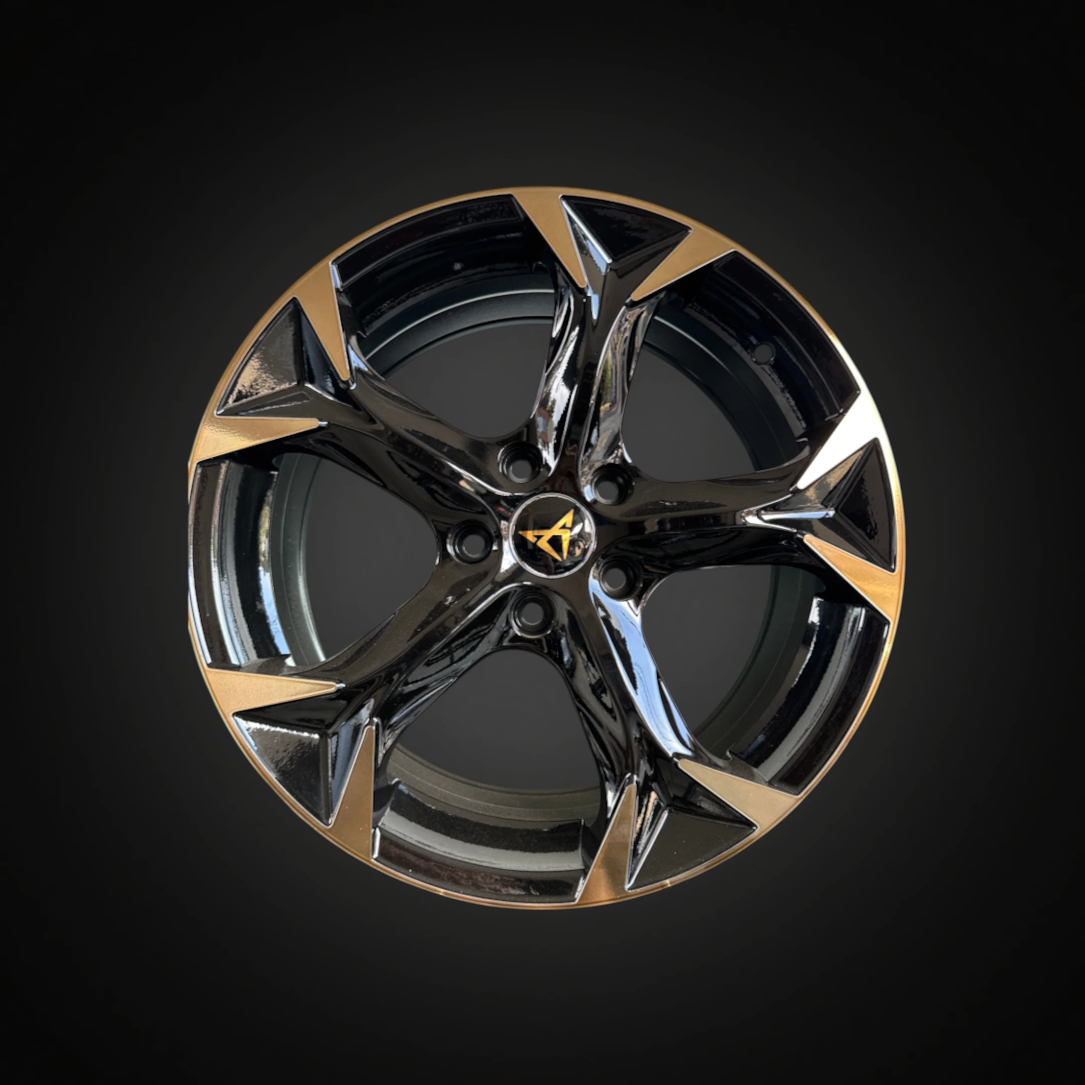 RIN R1 SPORT 17X7 5X112 176644 BLACK MACHINE FACE+BRONCE REP CUPRA ET40 CB73.1