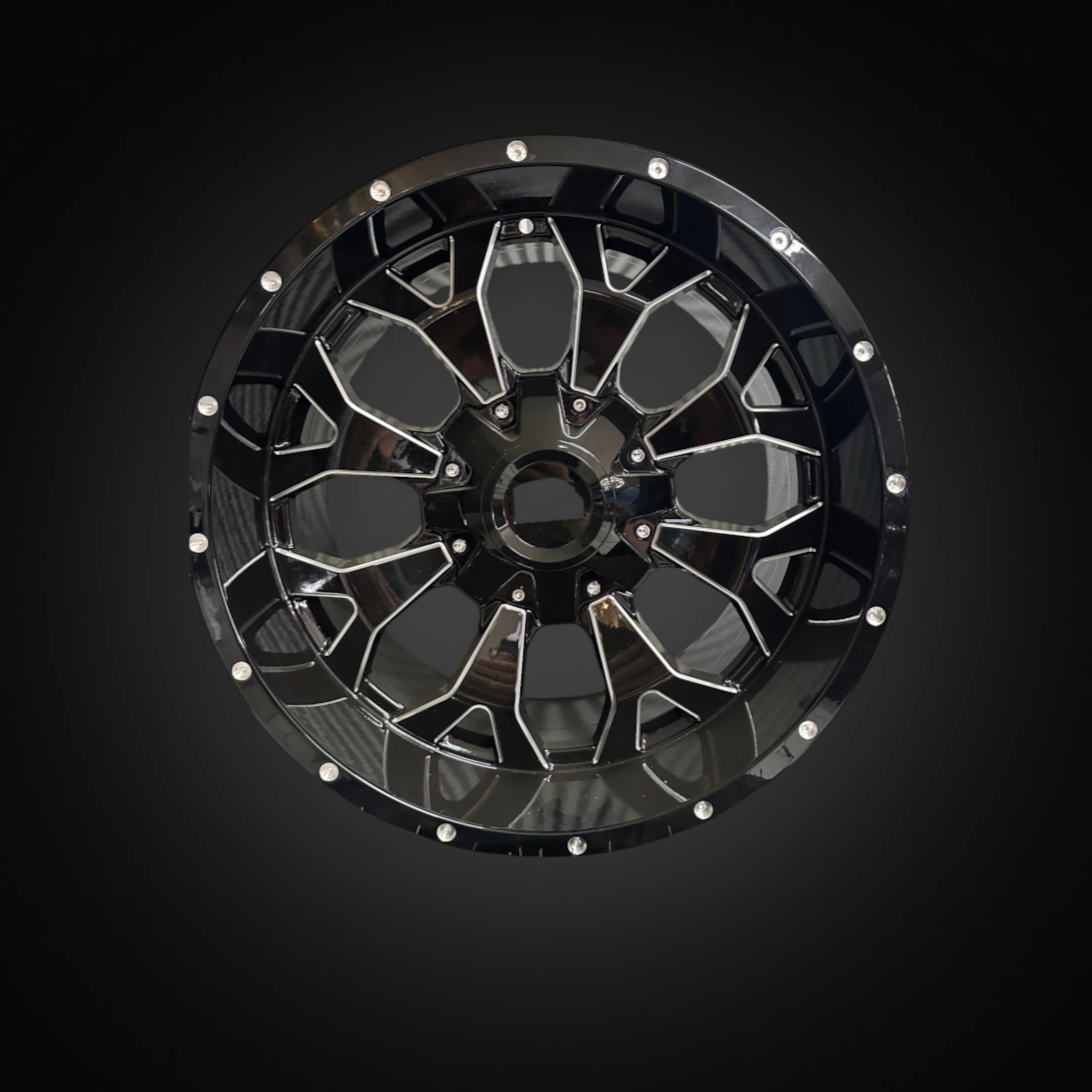 RIN R1 SPORT 206632 20X9 6X135/139.7 GLOSS BLACK MILLED ET-19 CB106