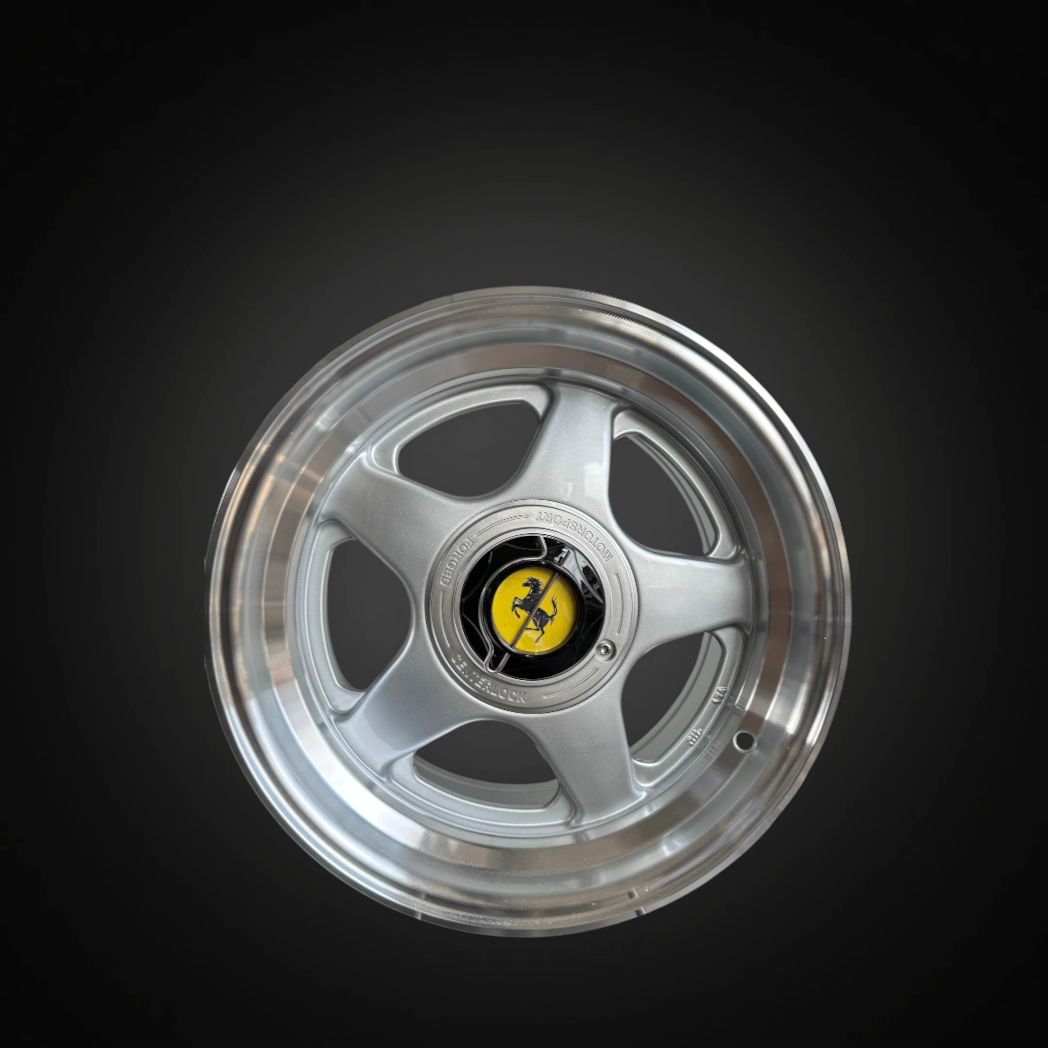 RIN R1 156624 15X8 4x100/114.3 SILVER MACHINE LIP ET20 CB73.1 FERRARI